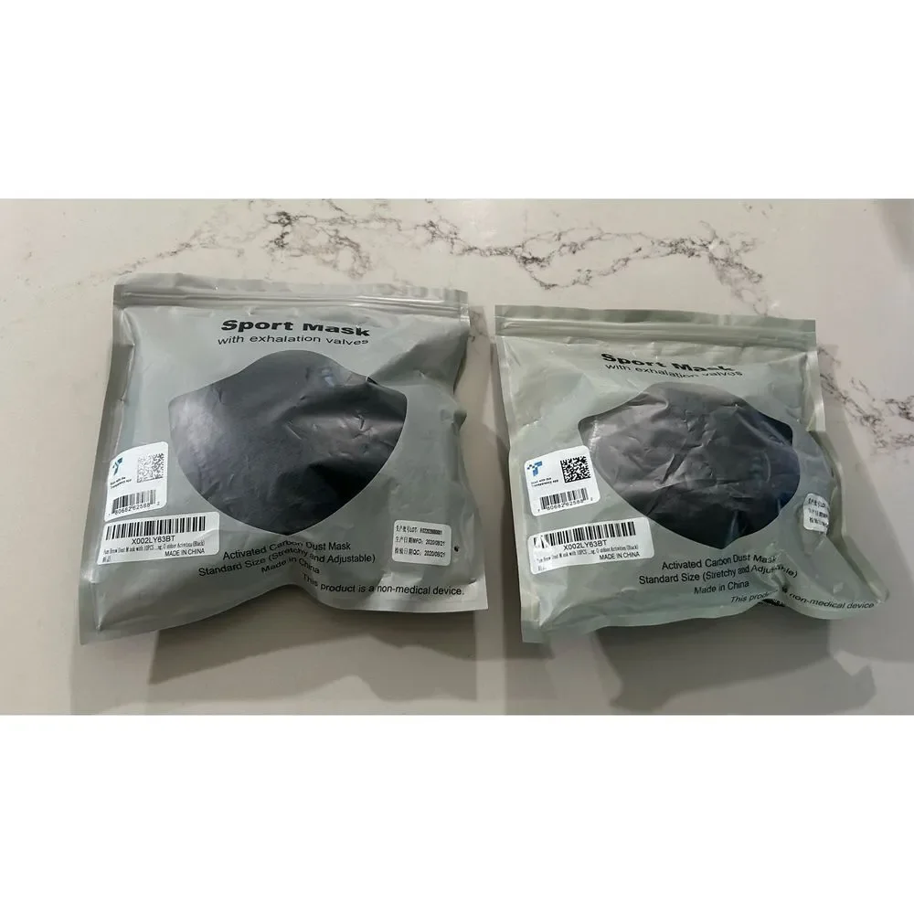 NEW Set of 2 Dust Mask 10PCS Filters Washable Sports Face Gardening Painting